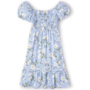 The Children’s Place Floral Smocked Daisy Flower Tiered Dress & Headband 7/8